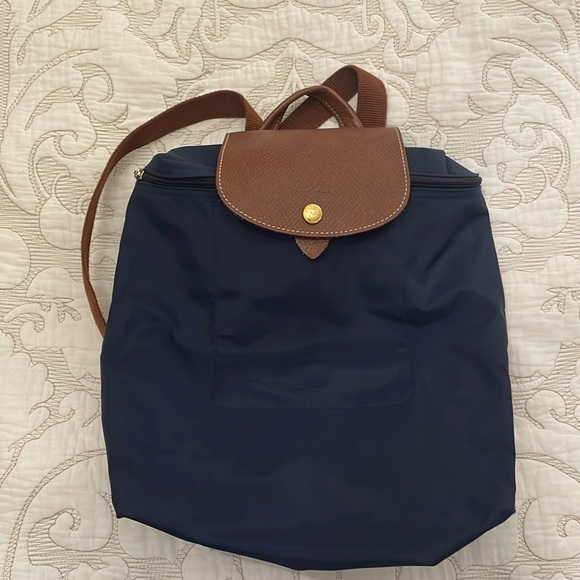 Longchamp LE PLIAGE ORIGINAL M BACKPACK Navy - Picture 2 of 15